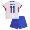 Maillot de Supporter France Dembele 11 Extérieur Euro 2024 Pour Enfant